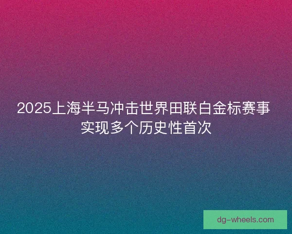2025上海半马冲击世界田联白金标赛事 实现多个历史性首次