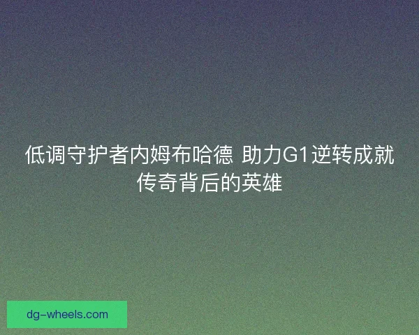 低调守护者内姆布哈德 助力G1逆转成就传奇背后的英雄
